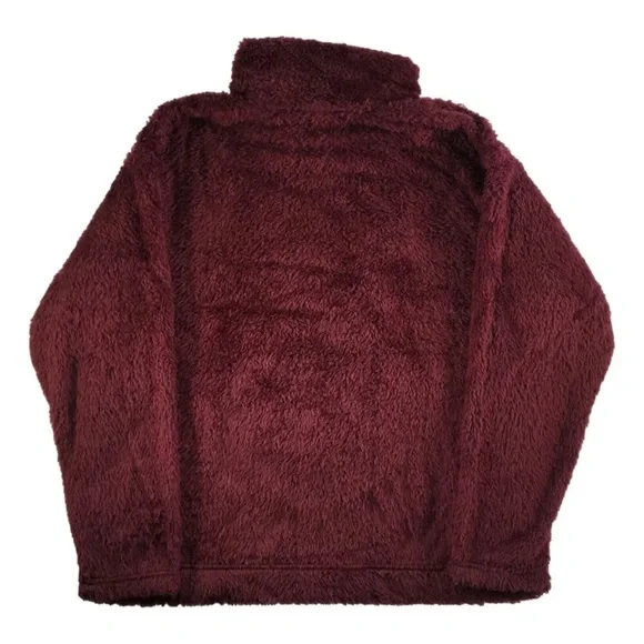 The North Jacket Face Furry Fleece 1/4 Zip Pullover XL Garnet Red NWT - Picture 4 of 5